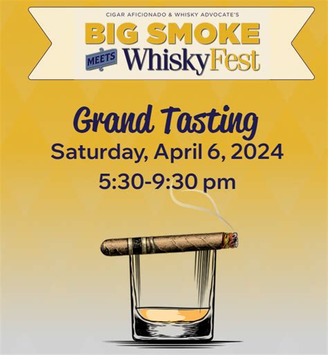 big smoke meets whiskyfest 2024 schedule|whisky festival 2024 tickets.